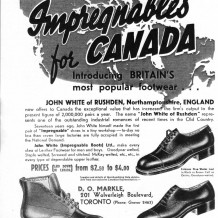 Rushden footwear company advertising